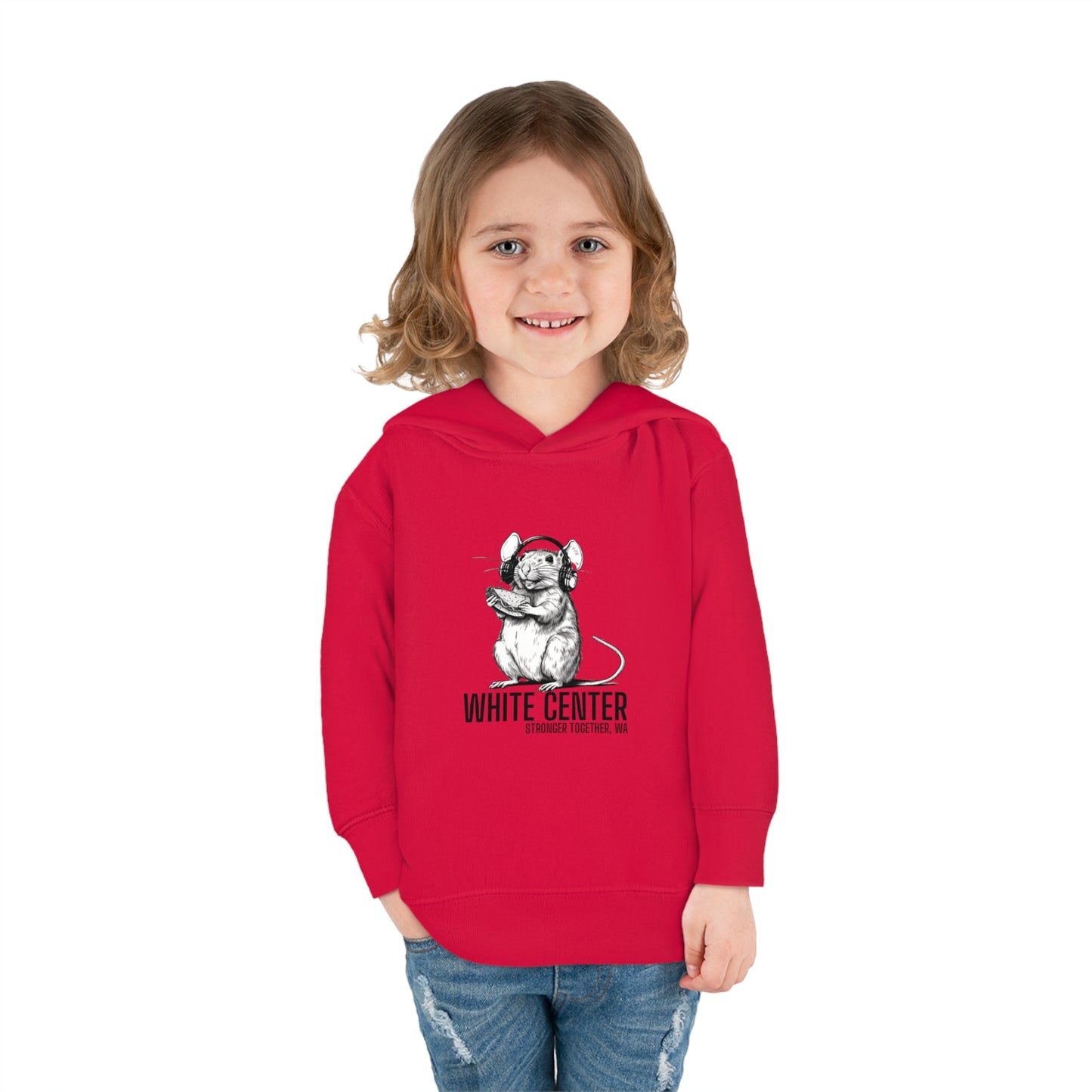 White Center, WA Toddler Pullover Fleece Hoodie