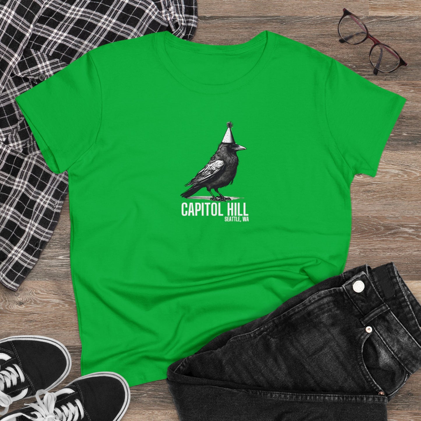 Capitol Hill Seattle Women's Midweight Cotton Tee