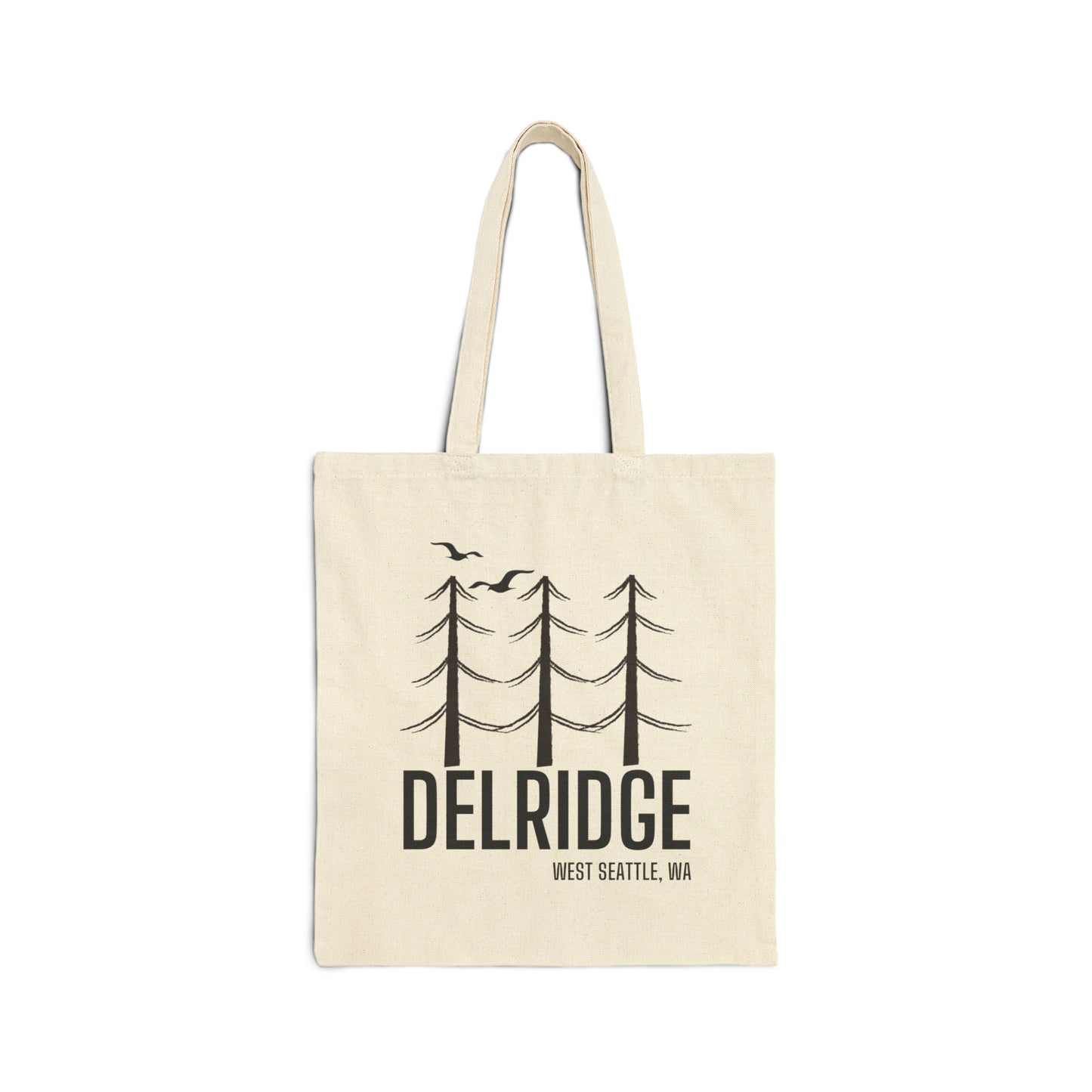 Delridge West Seattle Cotton Canvas Tote Bag