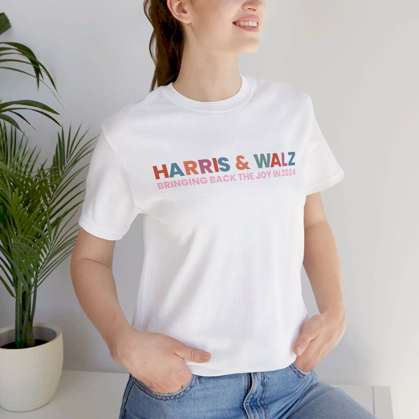 Harris and Walz Bringing Back the Joy Jersey Short Sleeve Tee