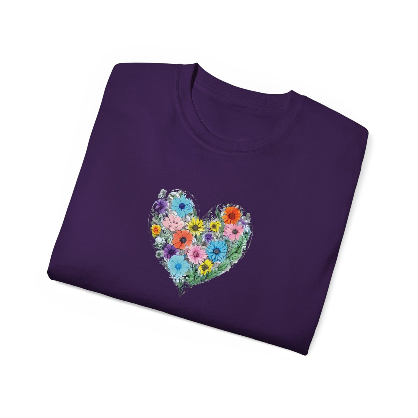 Floral Heart Men’s Ultra Cotton Tee