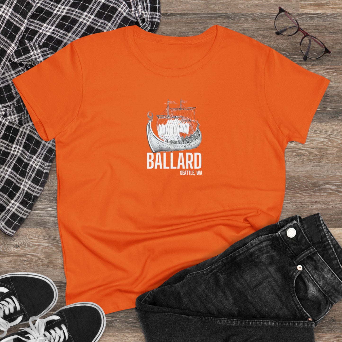 Ballard Seattle Women's Midweight Cotton Tee