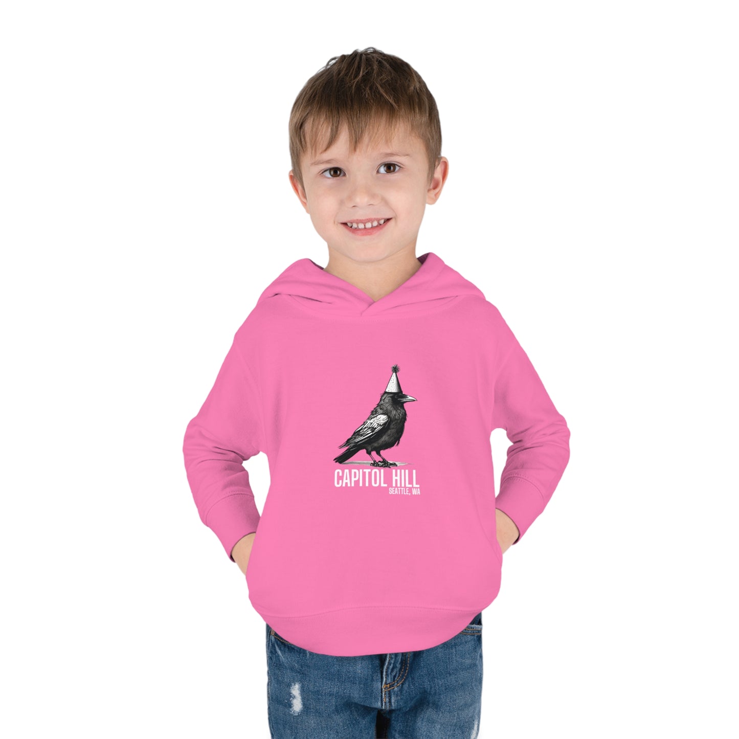 Capitol Hill Seattle Toddler Pullover Fleece Hoodie