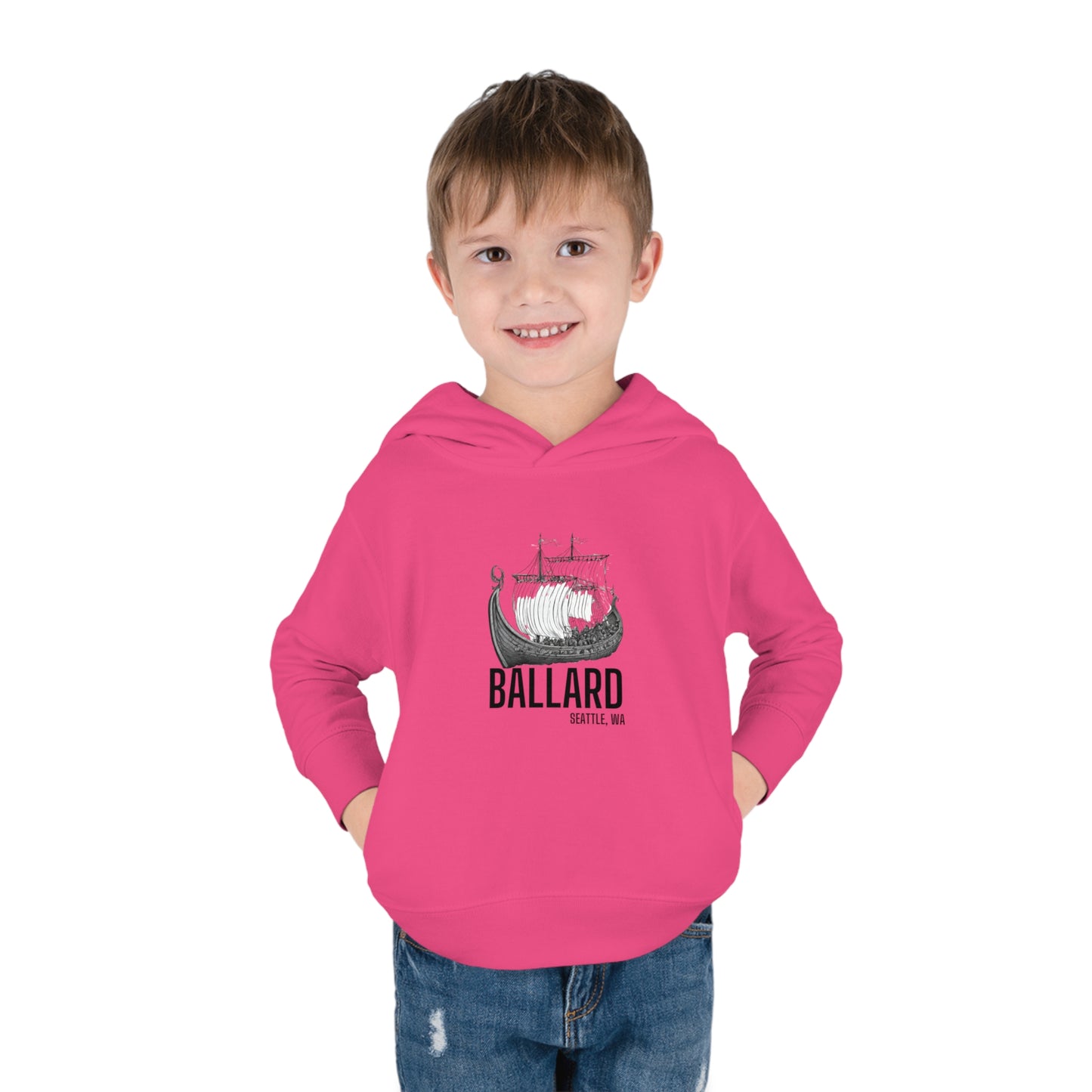 Ballard Seattle Toddler Pullover Fleece Hoodie