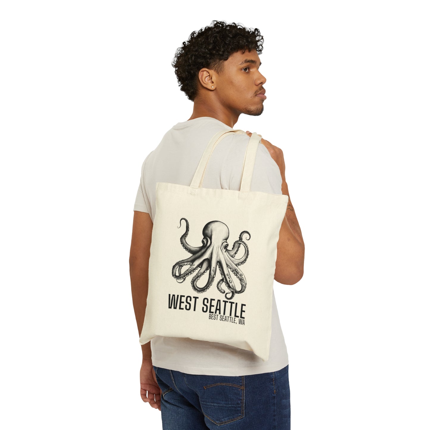 West Seattle Best Seattle Cotton Canvas Tote Bag