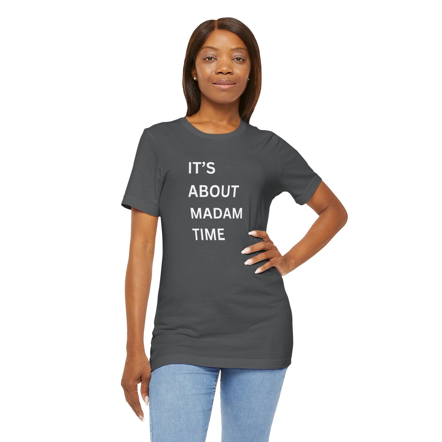 It’s About Madam Time Jersey Short Sleeve Tee