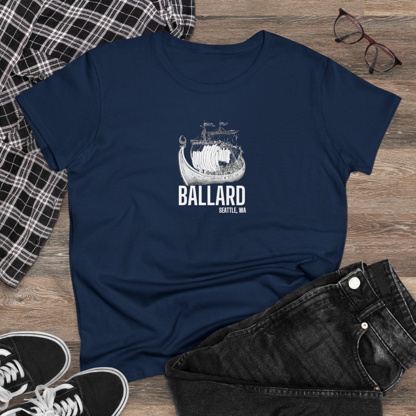 Ballard Seattle Women's Midweight Cotton Tee