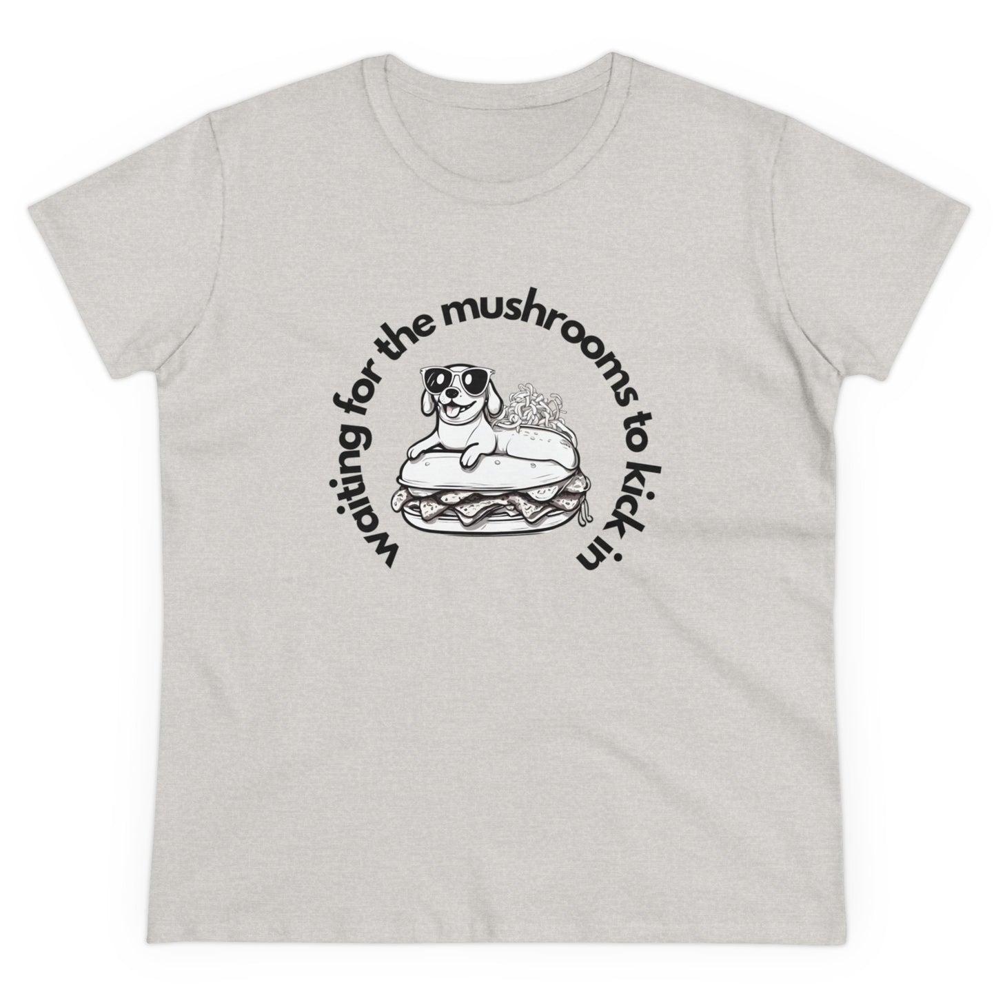 Waiting for the mushrooms Women's Midweight Cotton Tee