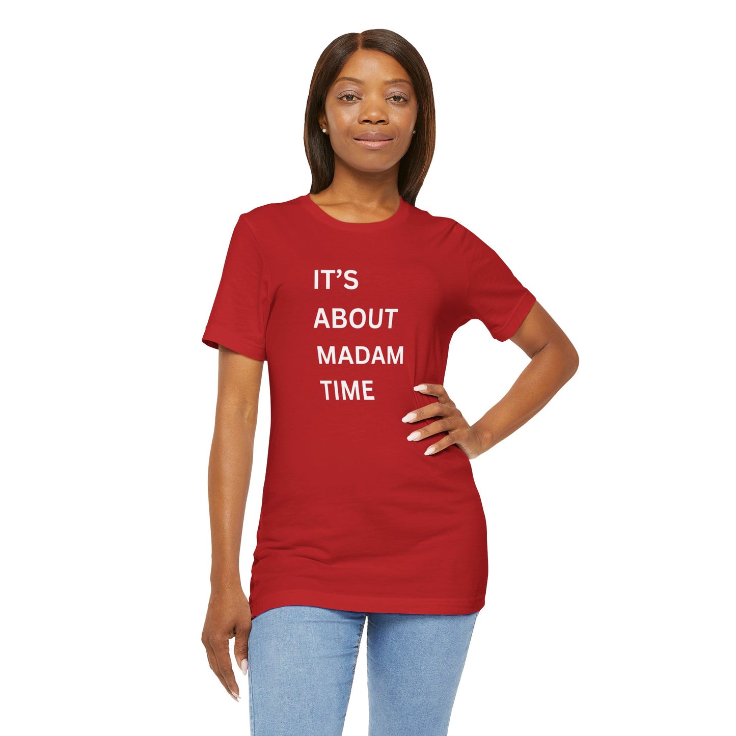 It’s About Madam Time Jersey Short Sleeve Tee