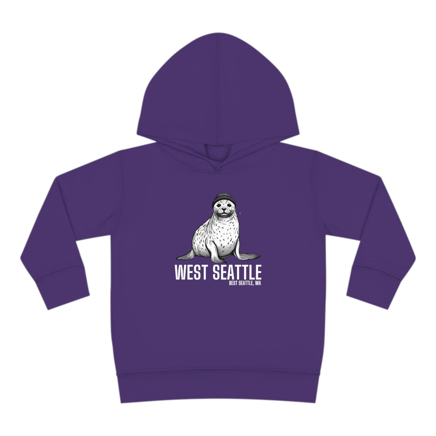 West Seattle Harbor Seal Toddler Pullover Fleece Hoodie