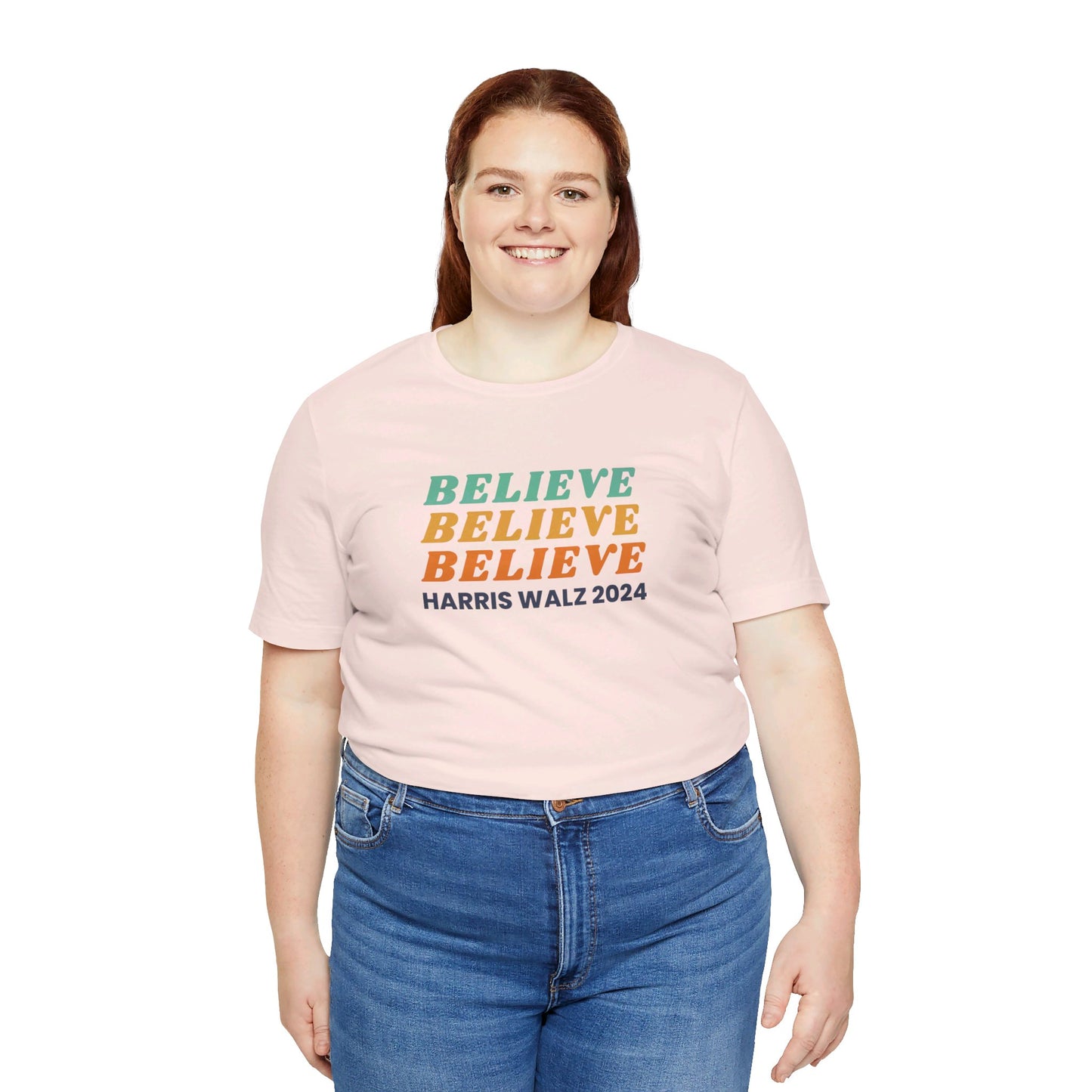 Believe Harris Walz Jersey Short Sleeve Tee