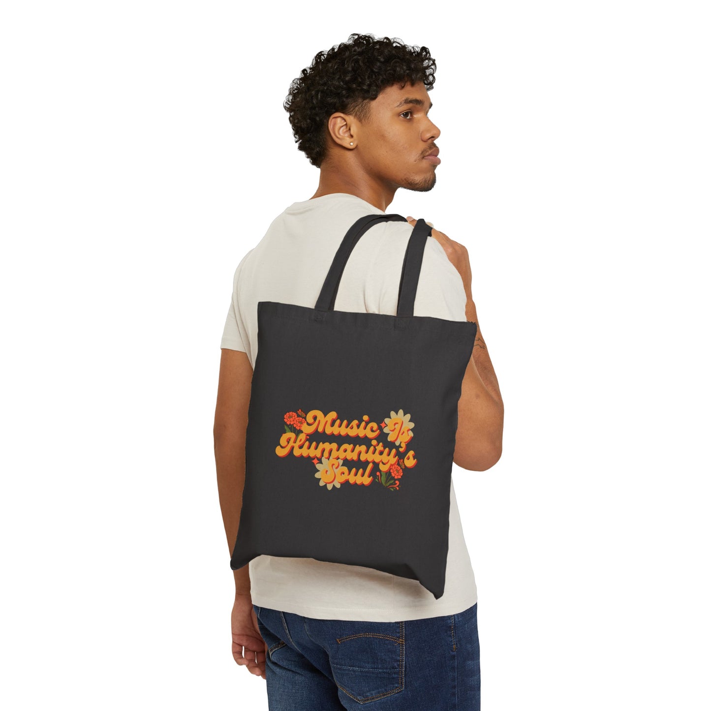 Music Is Humanity’s Soul Cotton Canvas Tote Bag