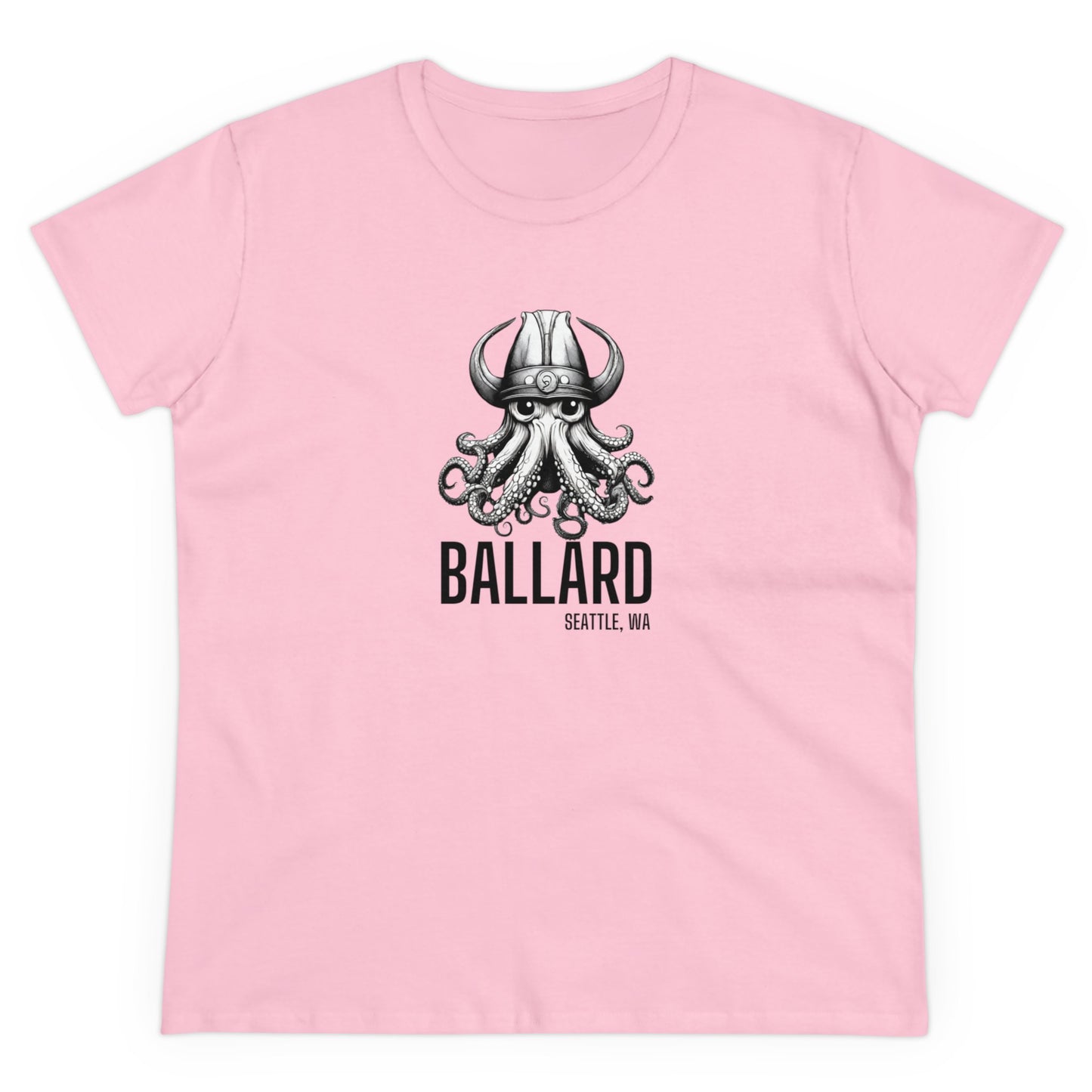 Ballard Octopus Women's Midweight Cotton Tee