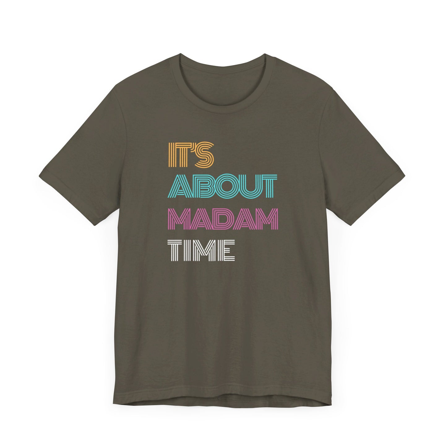 Neon It’s About Madam Time Jersey Short Sleeve Tee