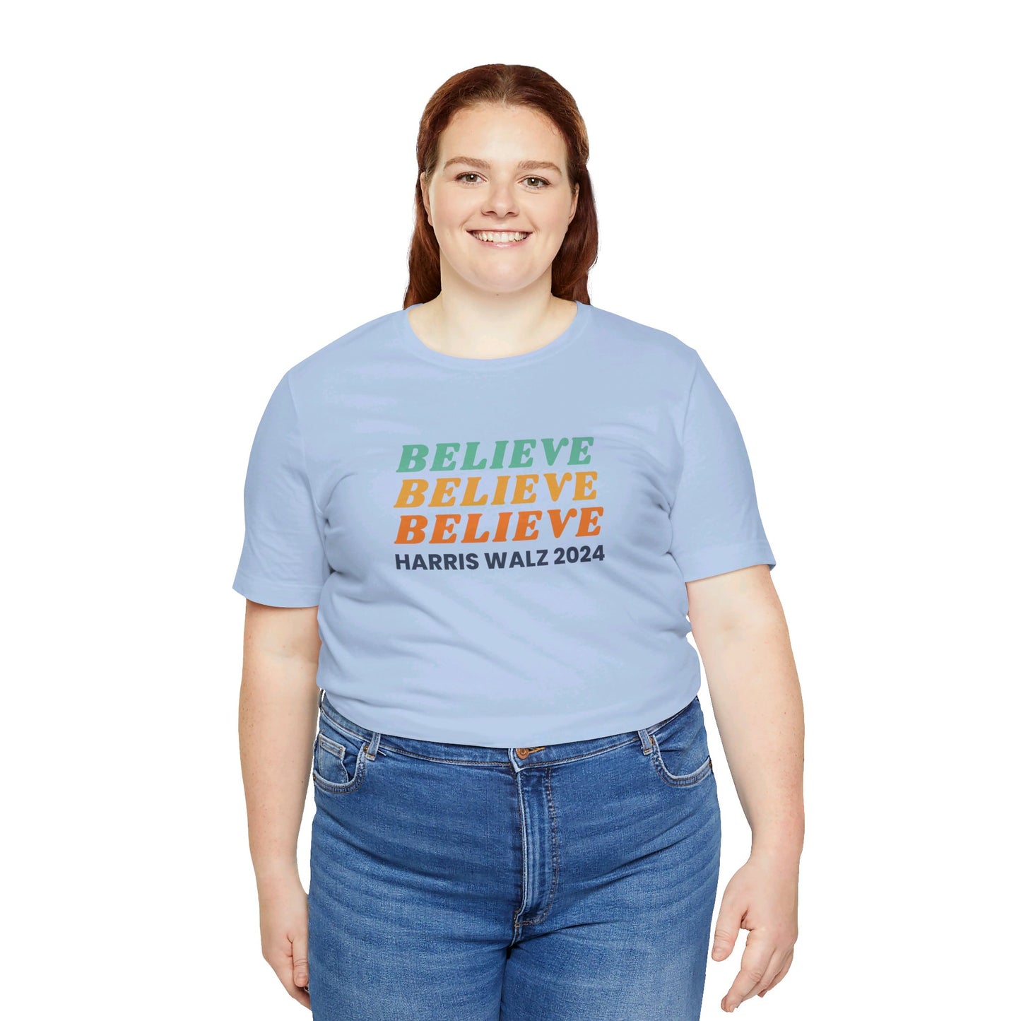 Believe Harris Walz Jersey Short Sleeve Tee