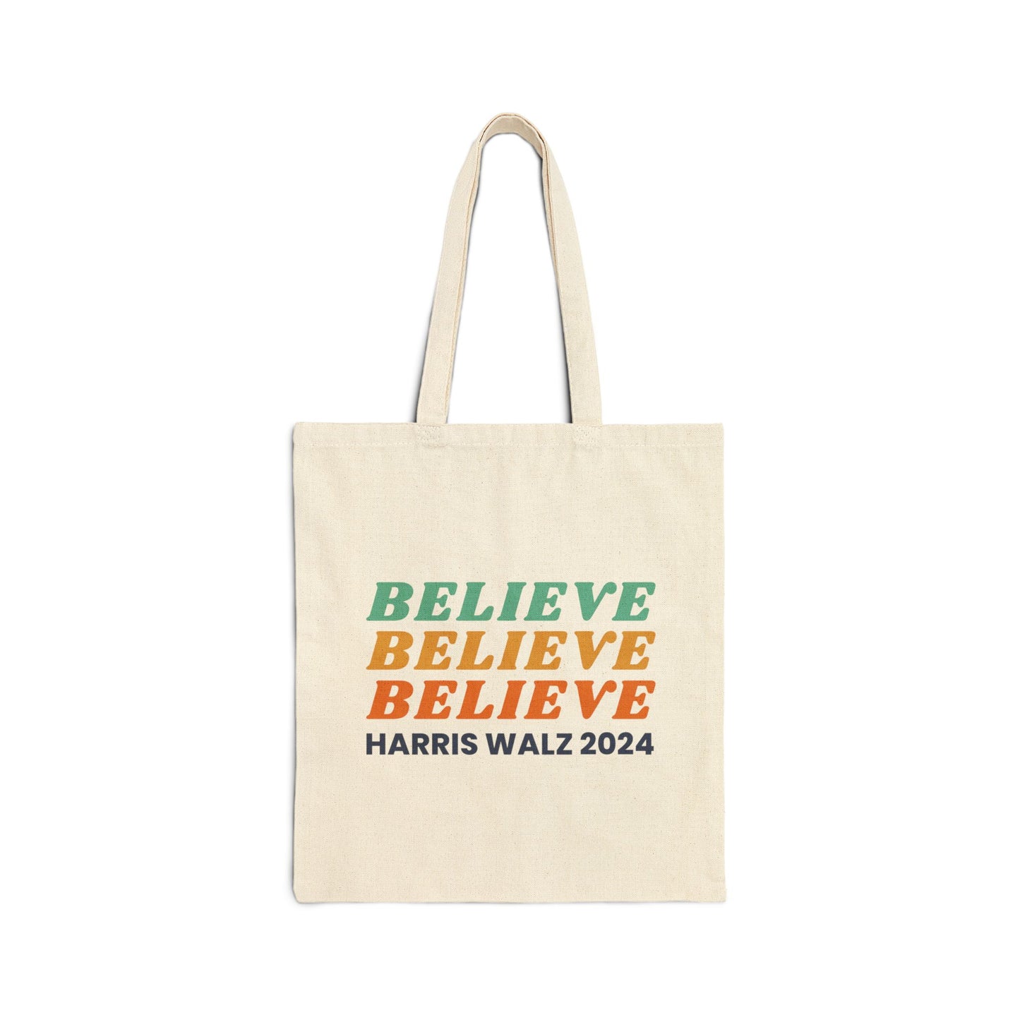 Believe Harris Walz Cotton Canvas Tote Bag