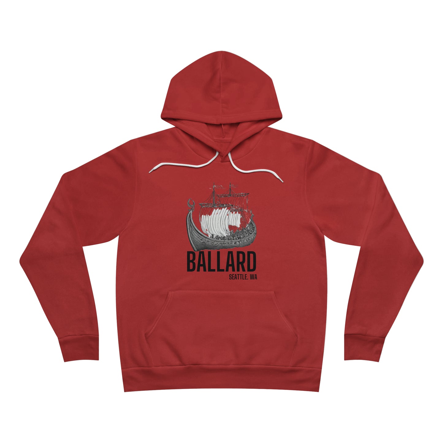 Ballard Seattle Viking Ship Pullover Hoodie