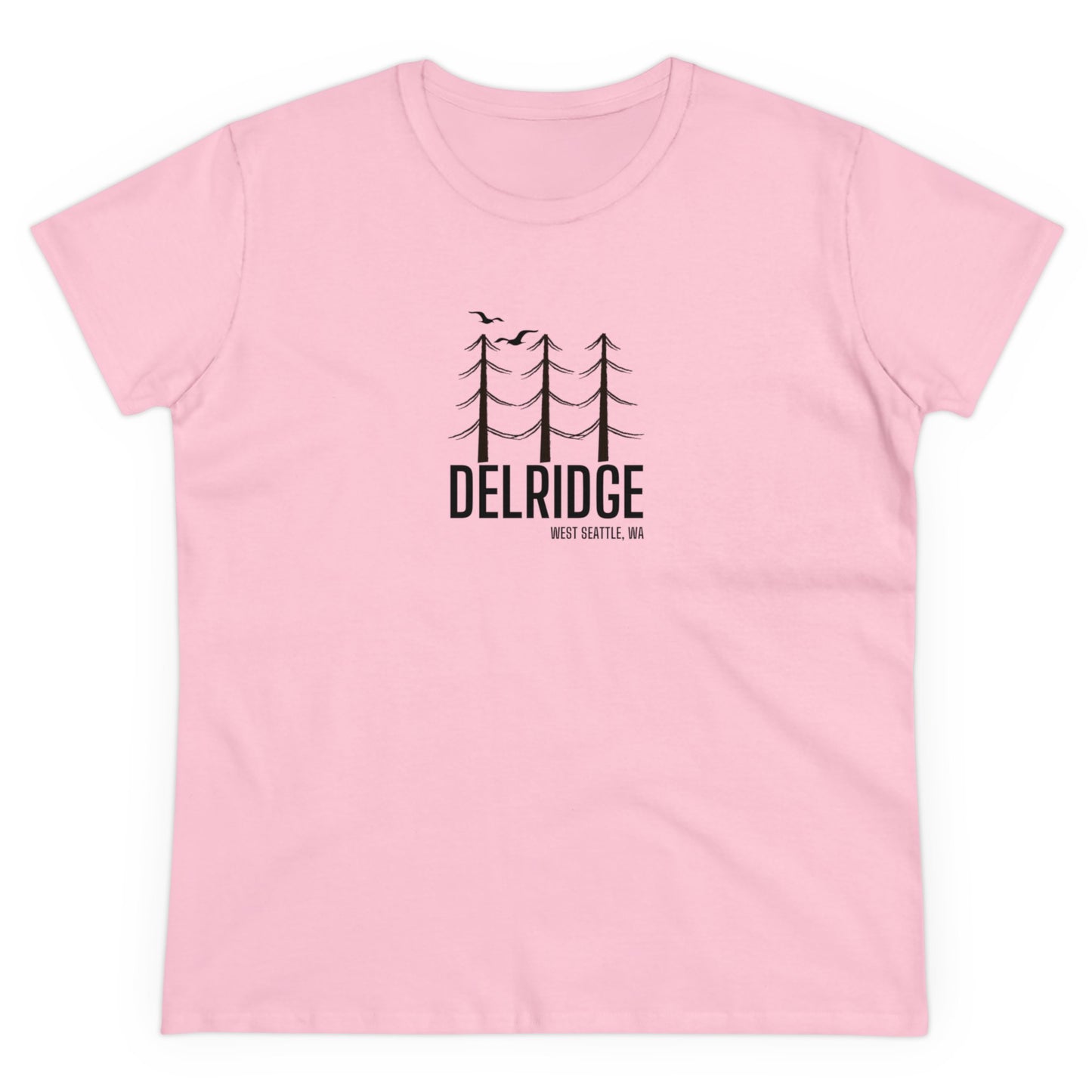 Delridge West Seattle Women's Midweight Cotton Tee