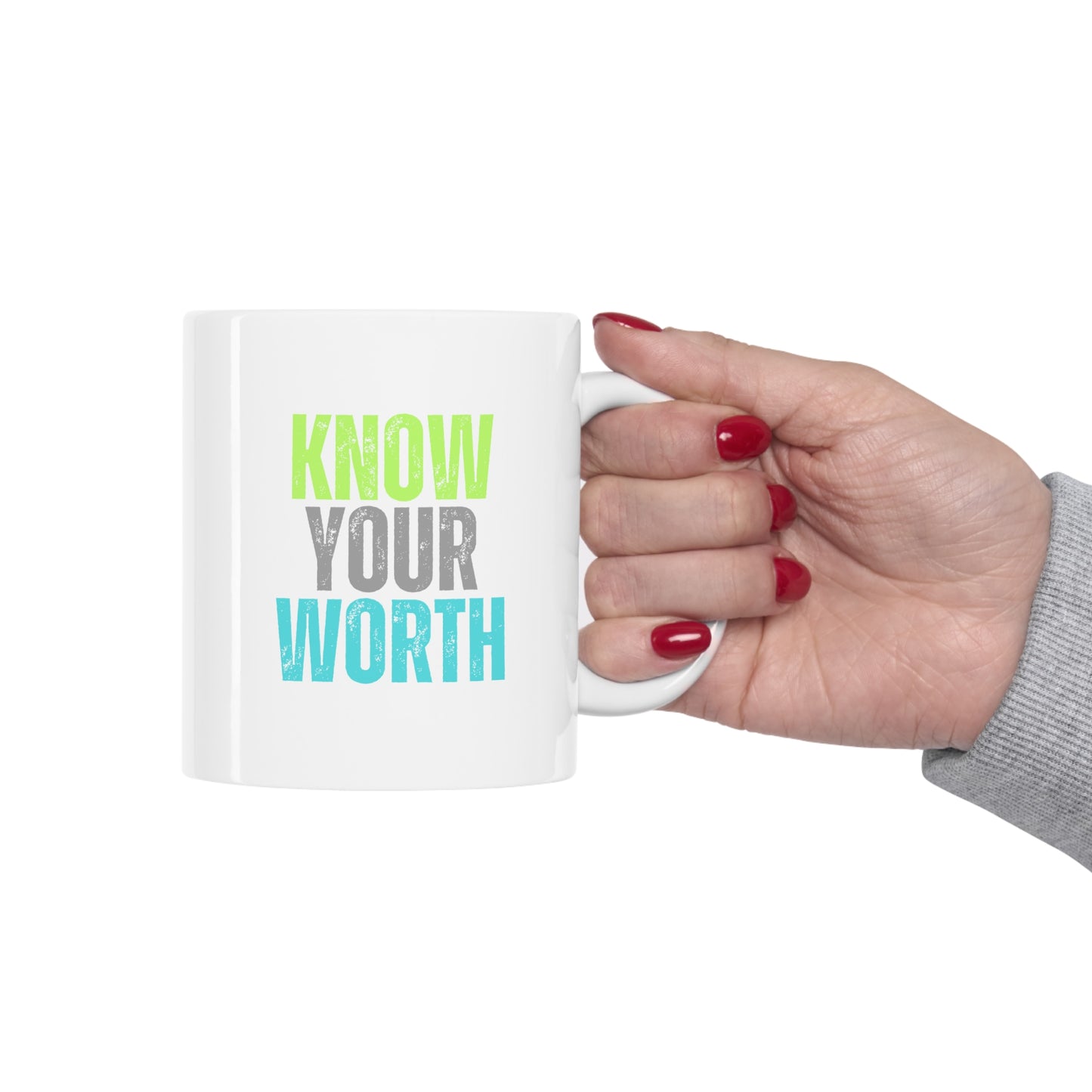 Know Your Worth Ceramic Mug 11oz