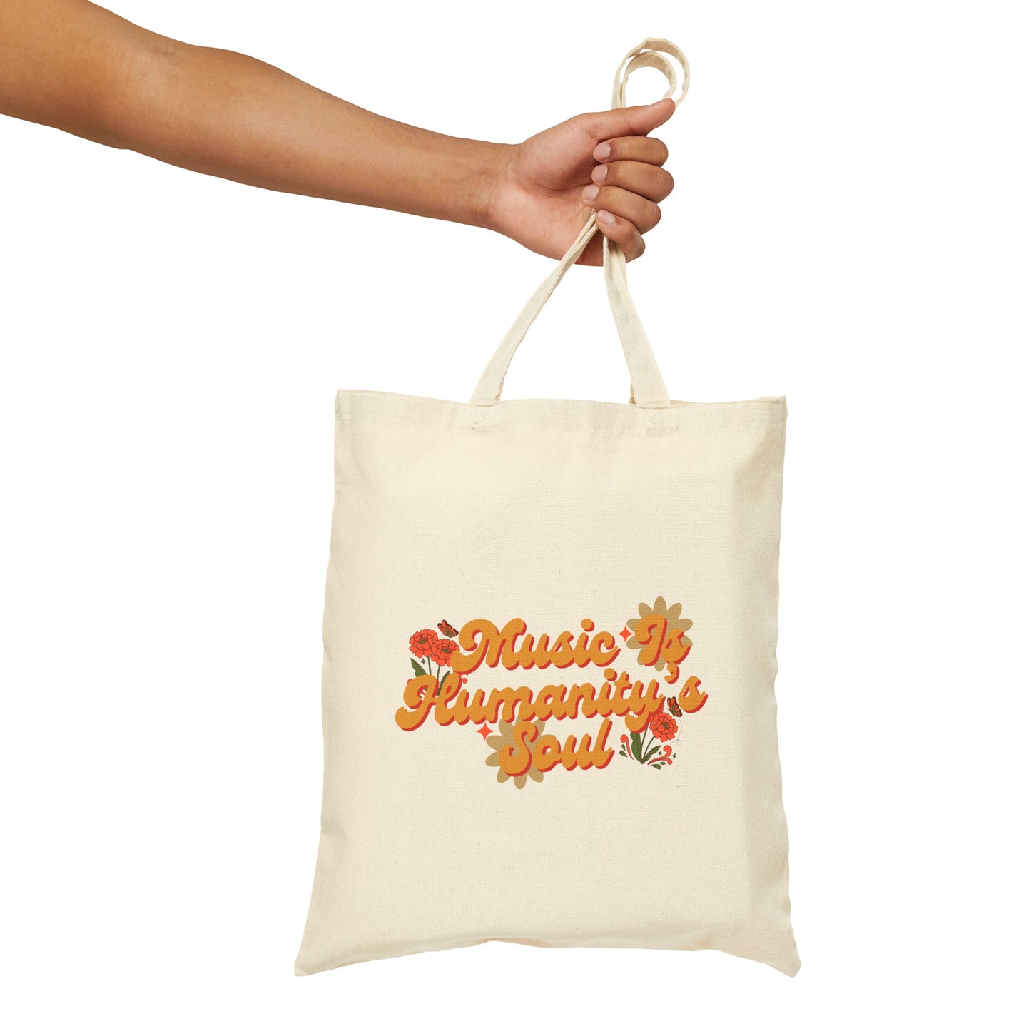 Music Is Humanity’s Soul Cotton Canvas Tote Bag