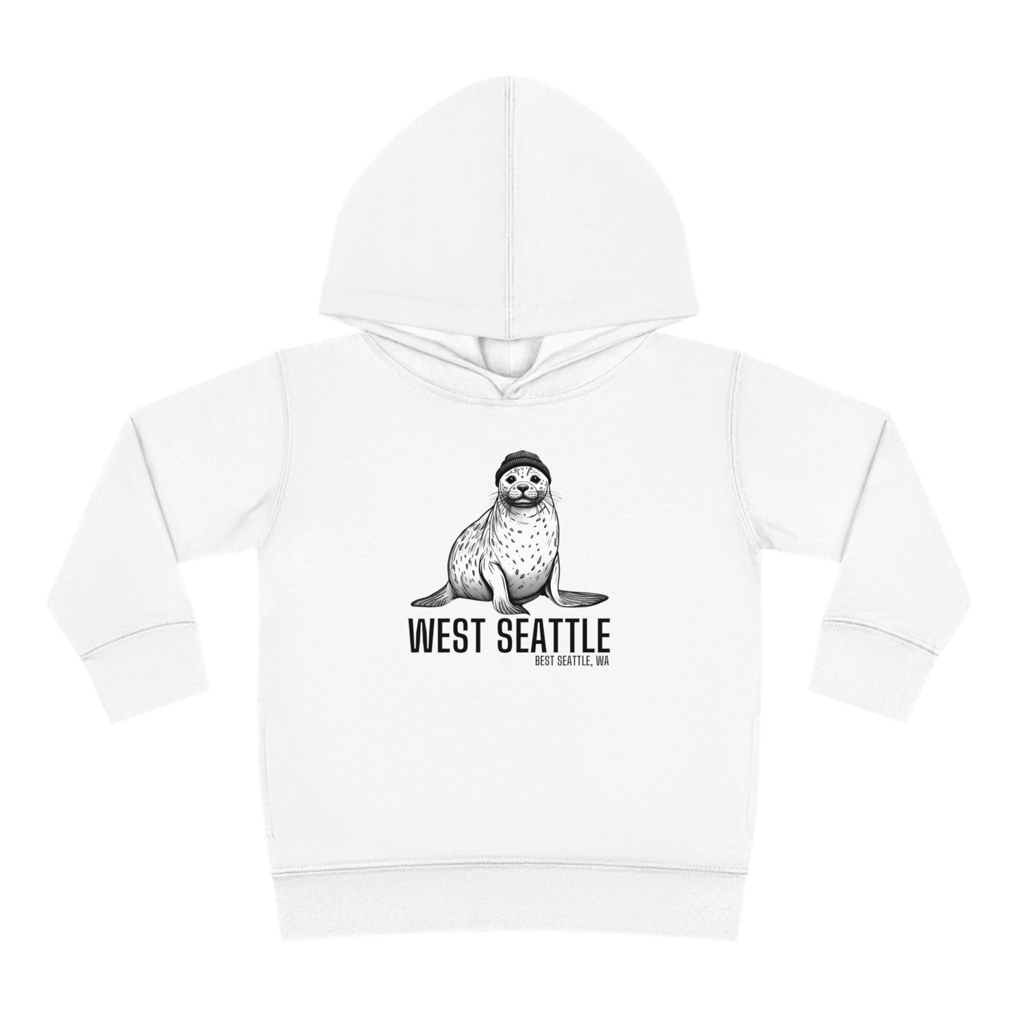 West Seattle Harbor Seal Toddler Pullover Fleece Hoodie