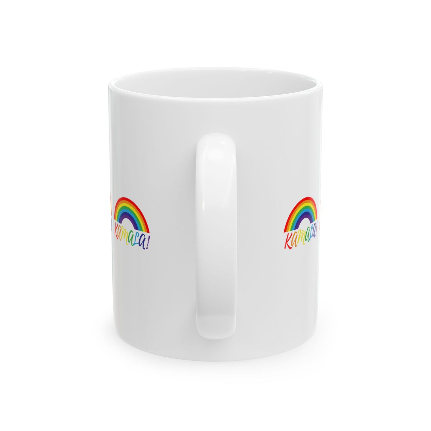 Rainbow Kamala Ceramic Mug, (11oz)