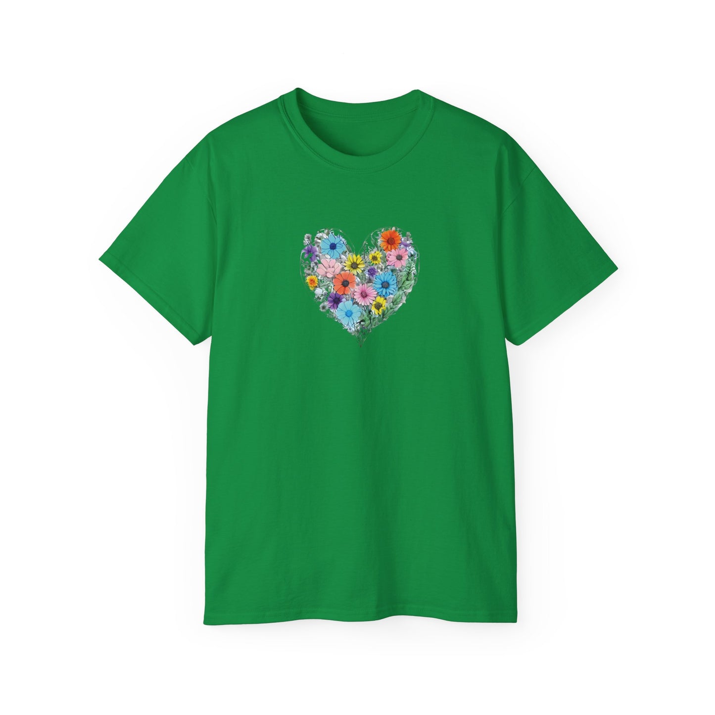 Floral Heart Men’s Ultra Cotton Tee