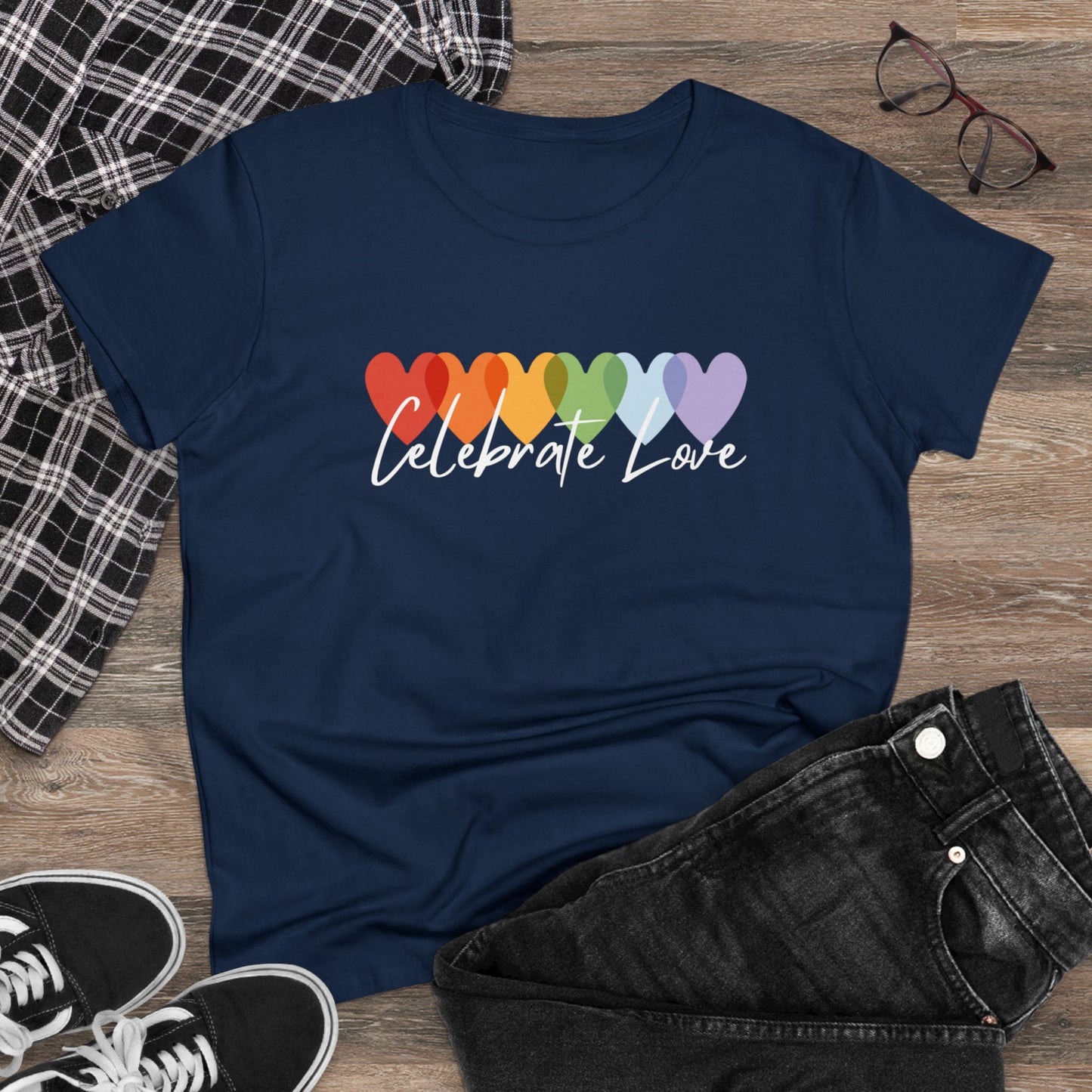 Celebrate Love Women's Midweight Cotton Tee