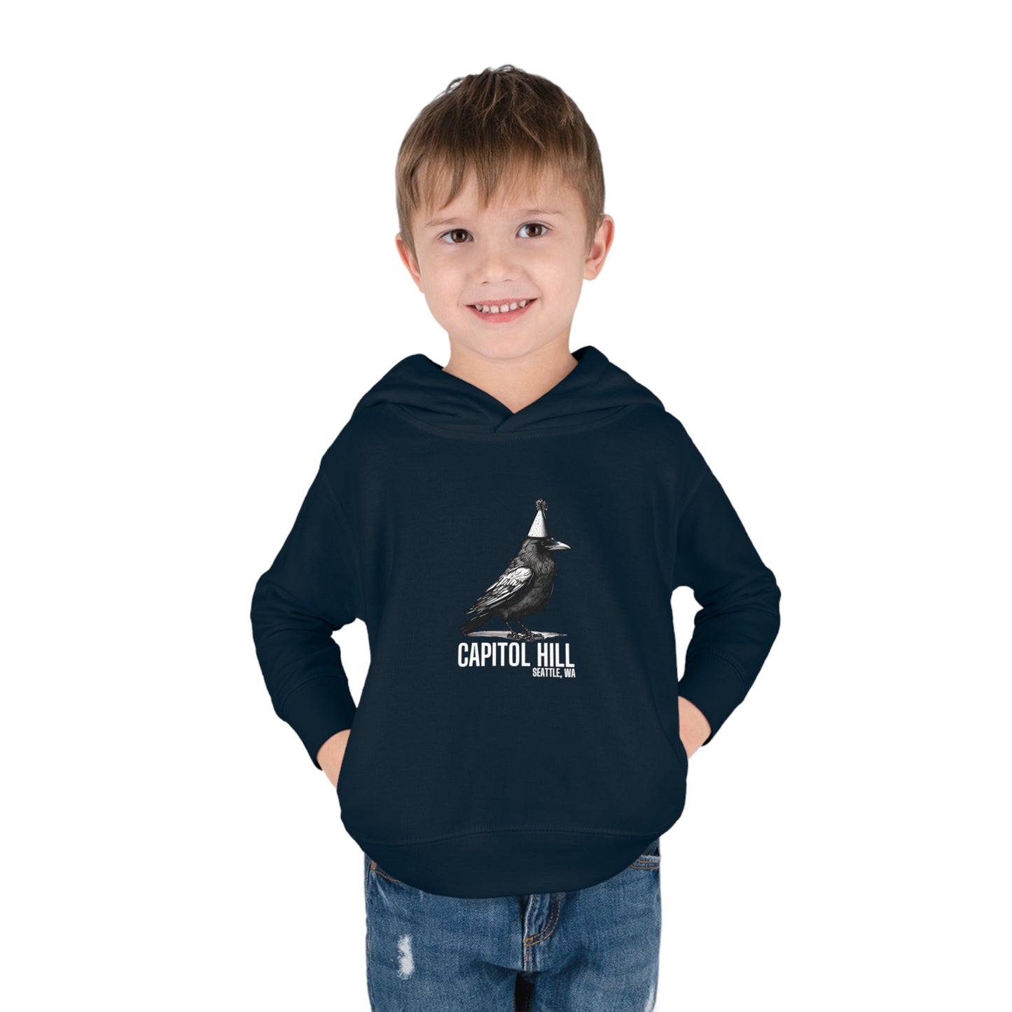 Capitol Hill Seattle Toddler Pullover Fleece Hoodie