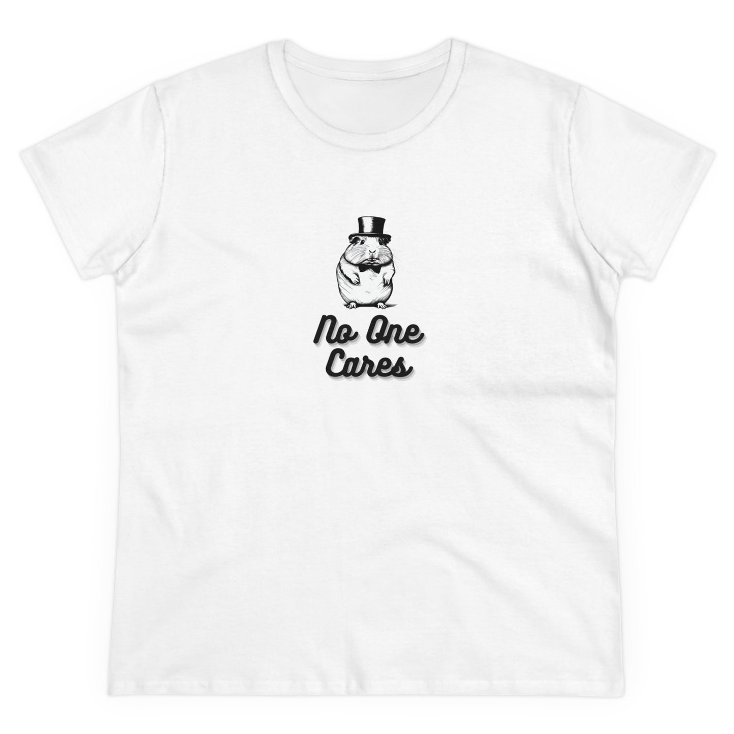 No One Cares Women's Midweight Cotton Tee