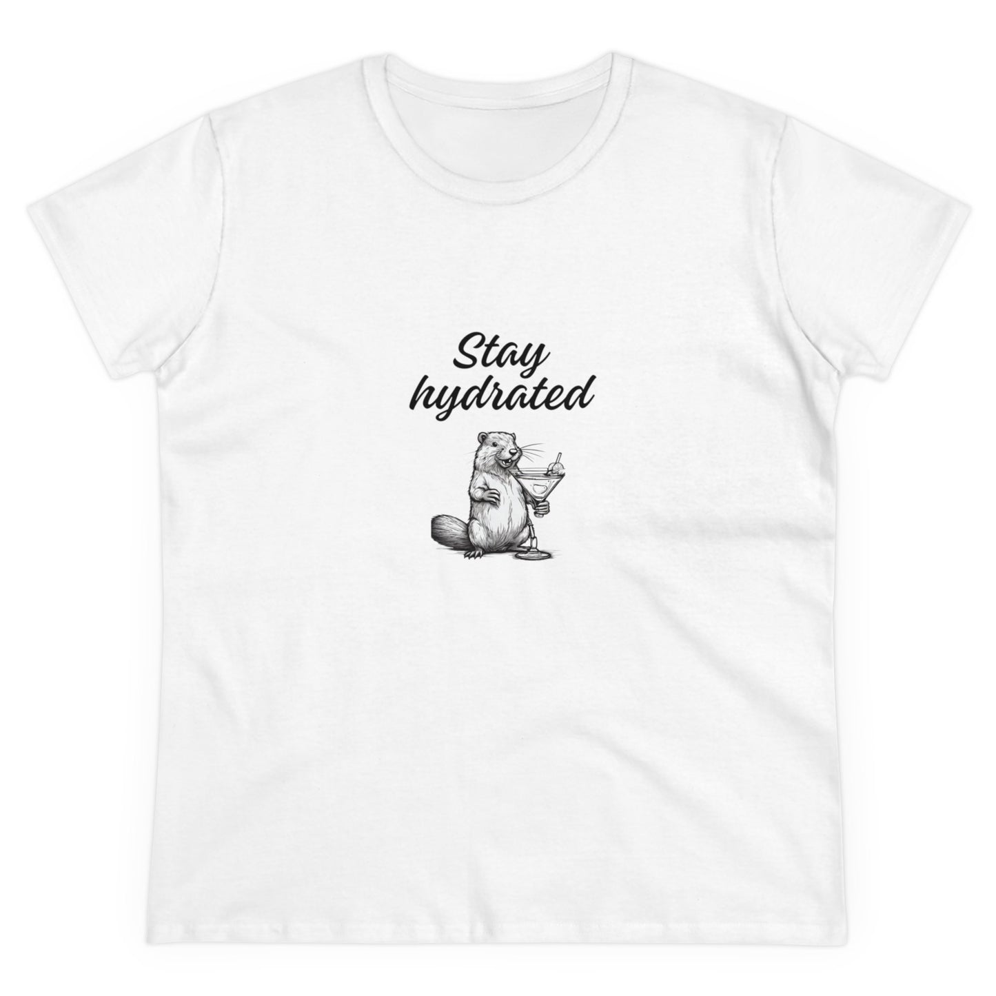 Stay Hydrated Women's Midweight Cotton Tee