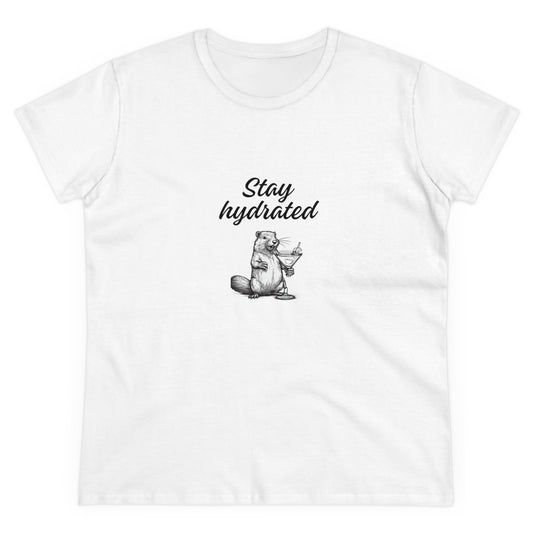 Stay Hydrated Women's Midweight Cotton Tee