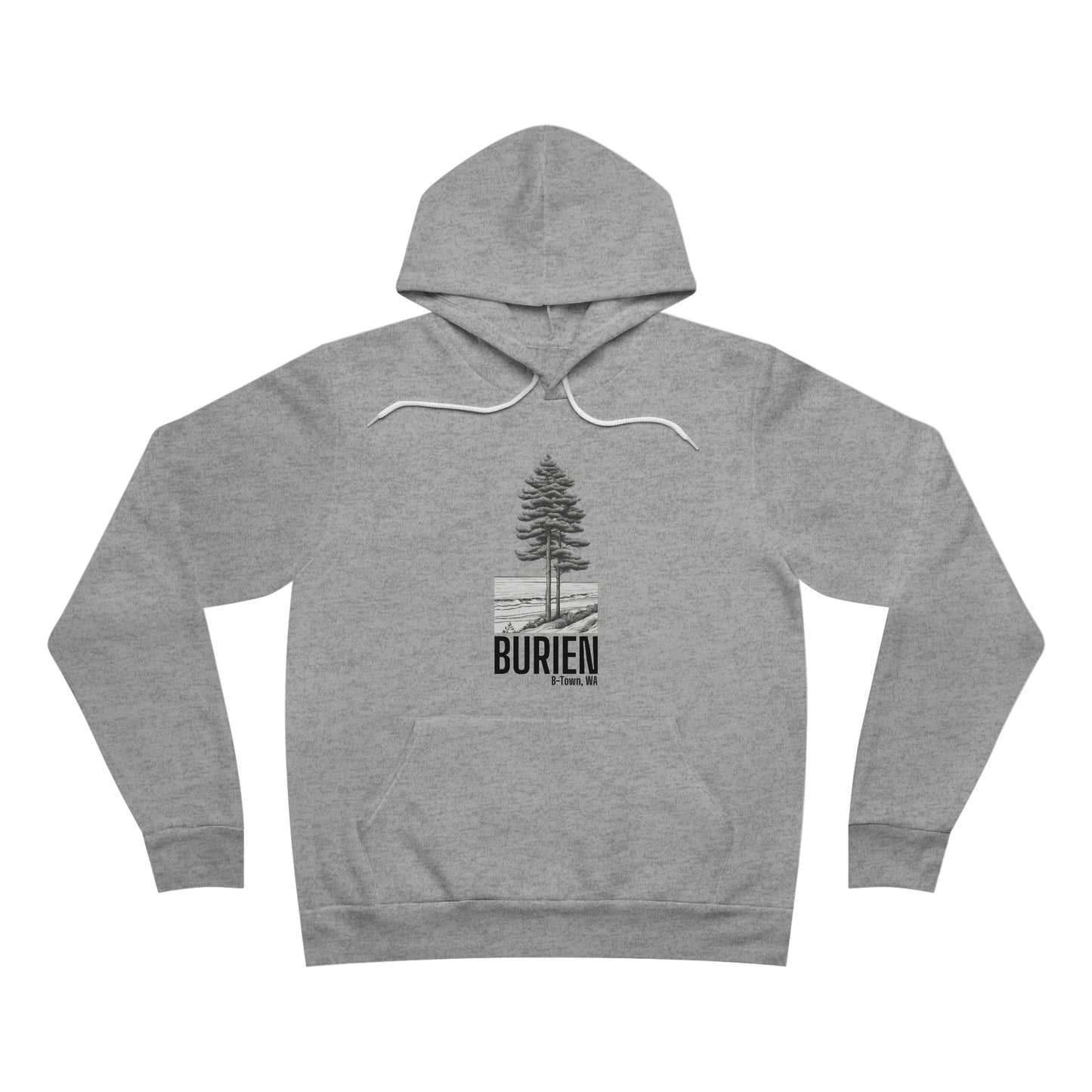 Burien Unisex Sponge Fleece Pullover Hoodie