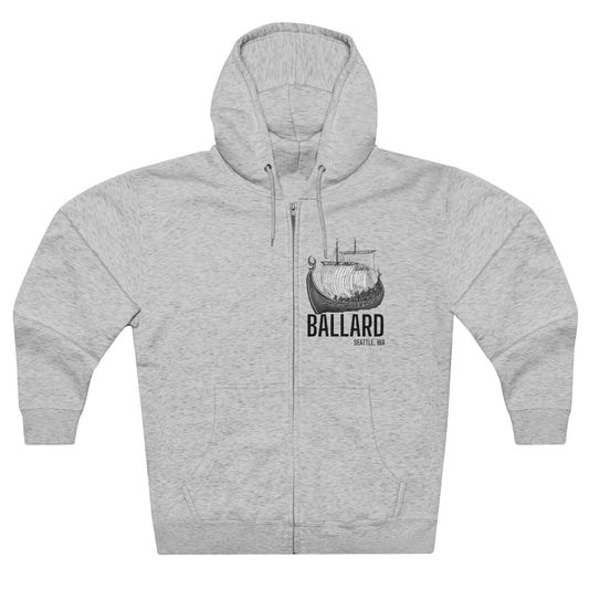 Ballard Seattle Unisex Zip Hoodie