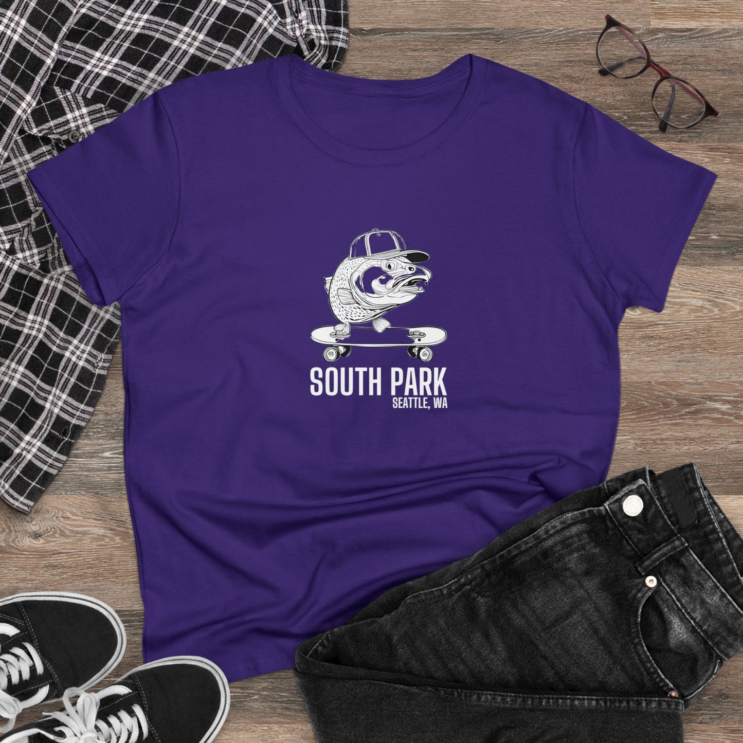 South Park Seattle Women's Midweight Cotton Tee