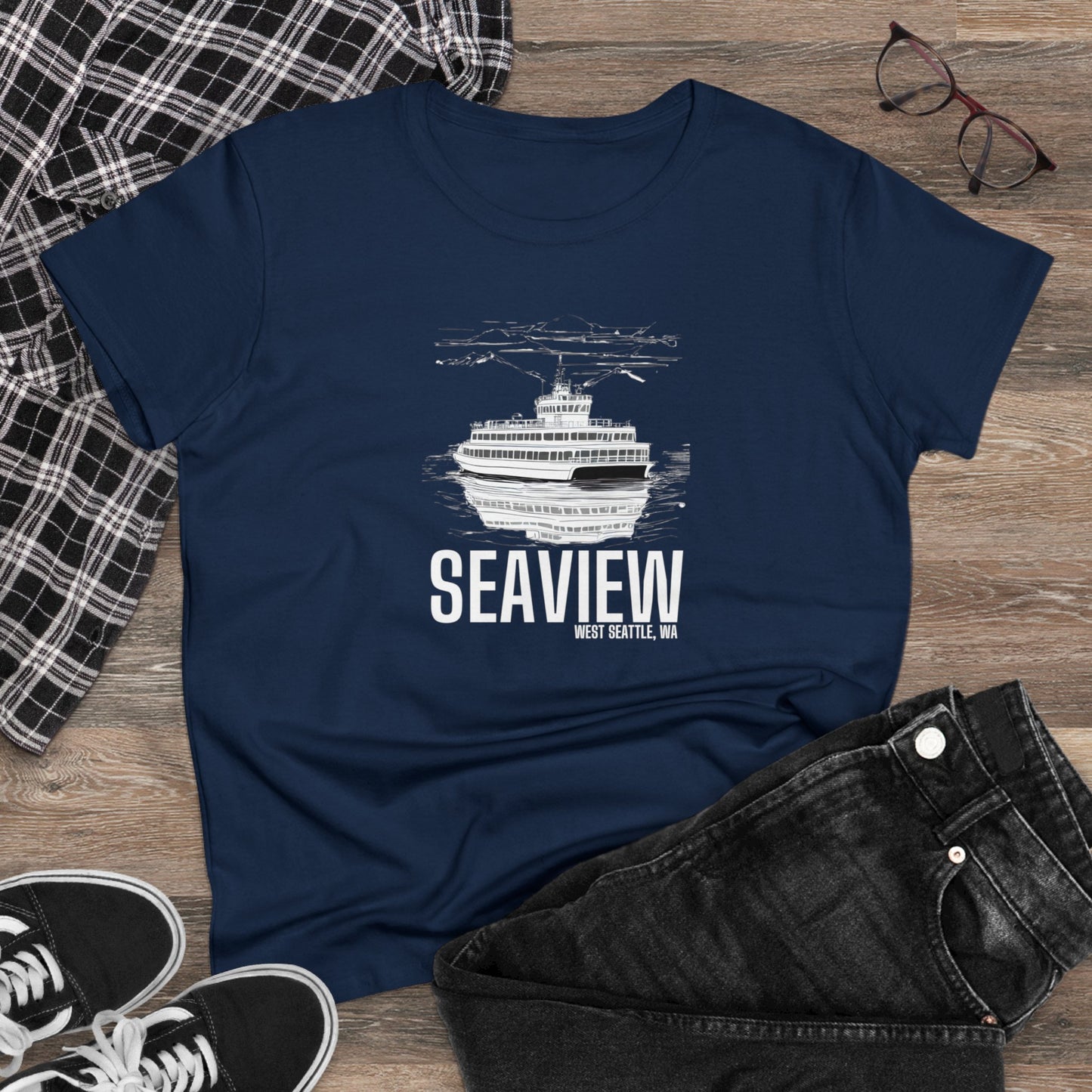 Seaview West Seattle Women's Midweight Cotton Tee