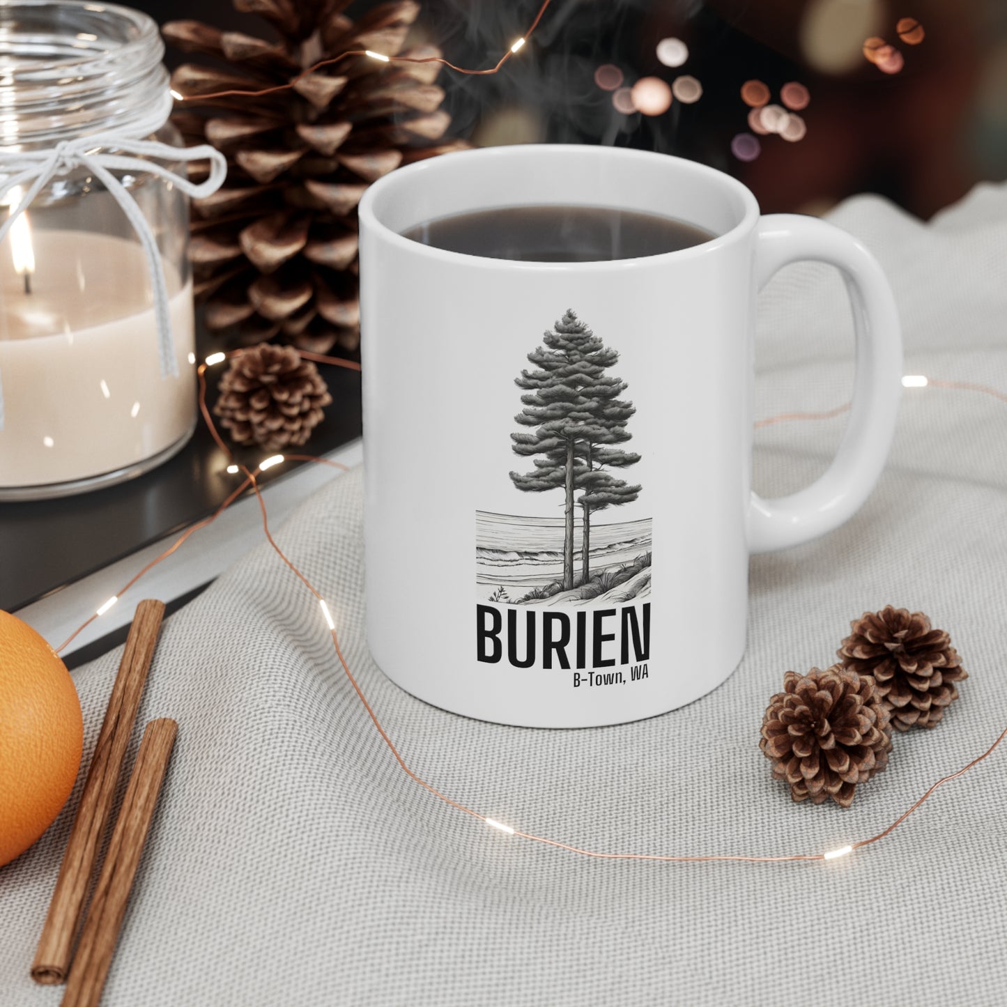 Burien WA Ceramic Mug 11oz