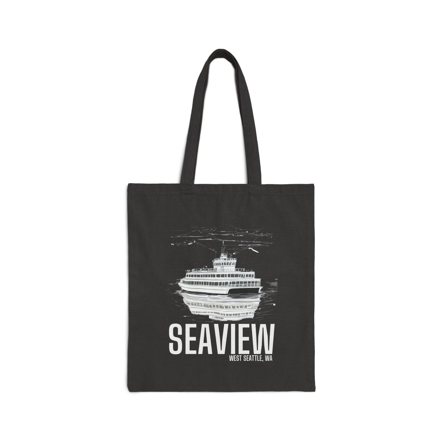 Seaview West Seattle Cotton Canvas Tote Bag