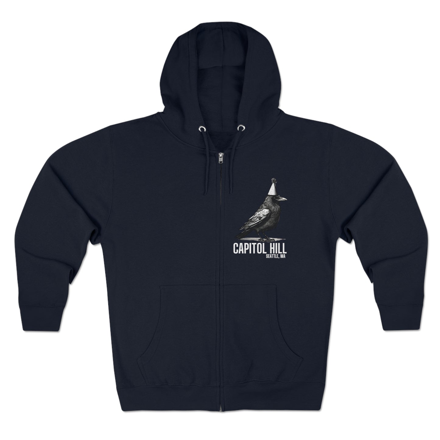 Capitol Hill Seattle Unisex Zip Hoodie