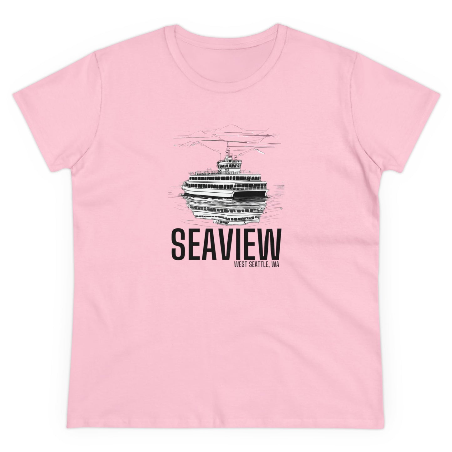 Seaview West Seattle Women's Midweight Cotton Tee