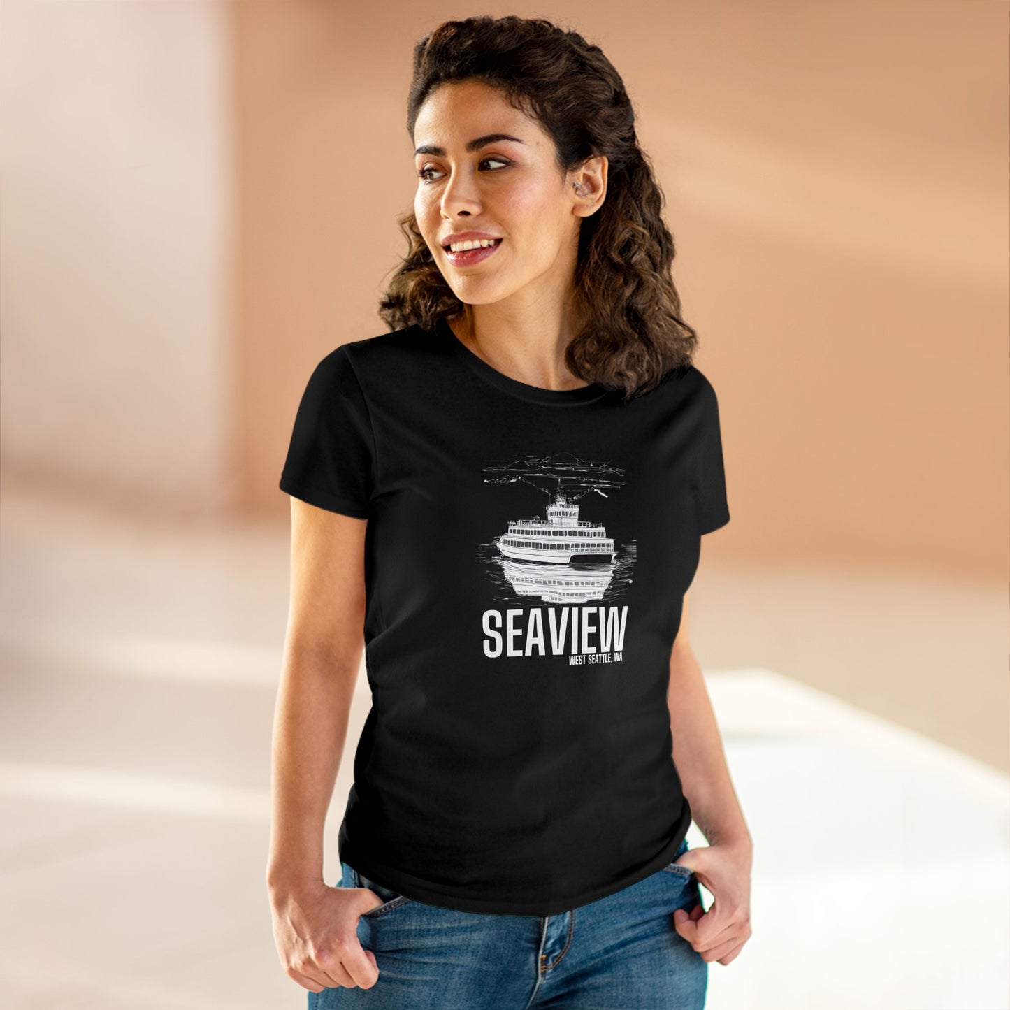 Seaview West Seattle Women's Midweight Cotton Tee