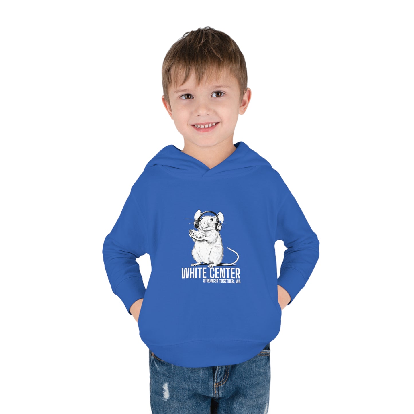 White Center, WA Toddler Pullover Fleece Hoodie