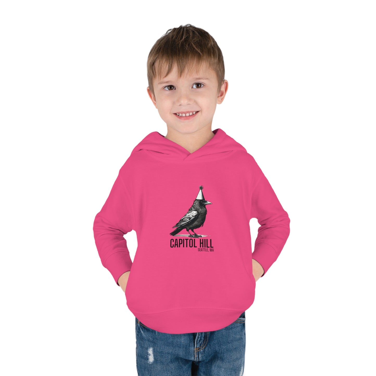 Capitol Hill Seattle Toddler Pullover Fleece Hoodie