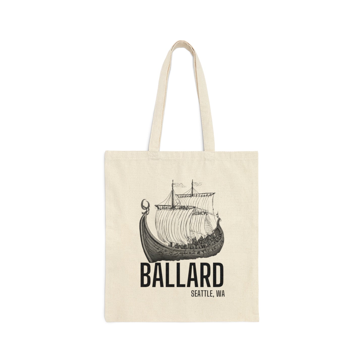 Ballard Seattle Cotton Canvas Tote Bag