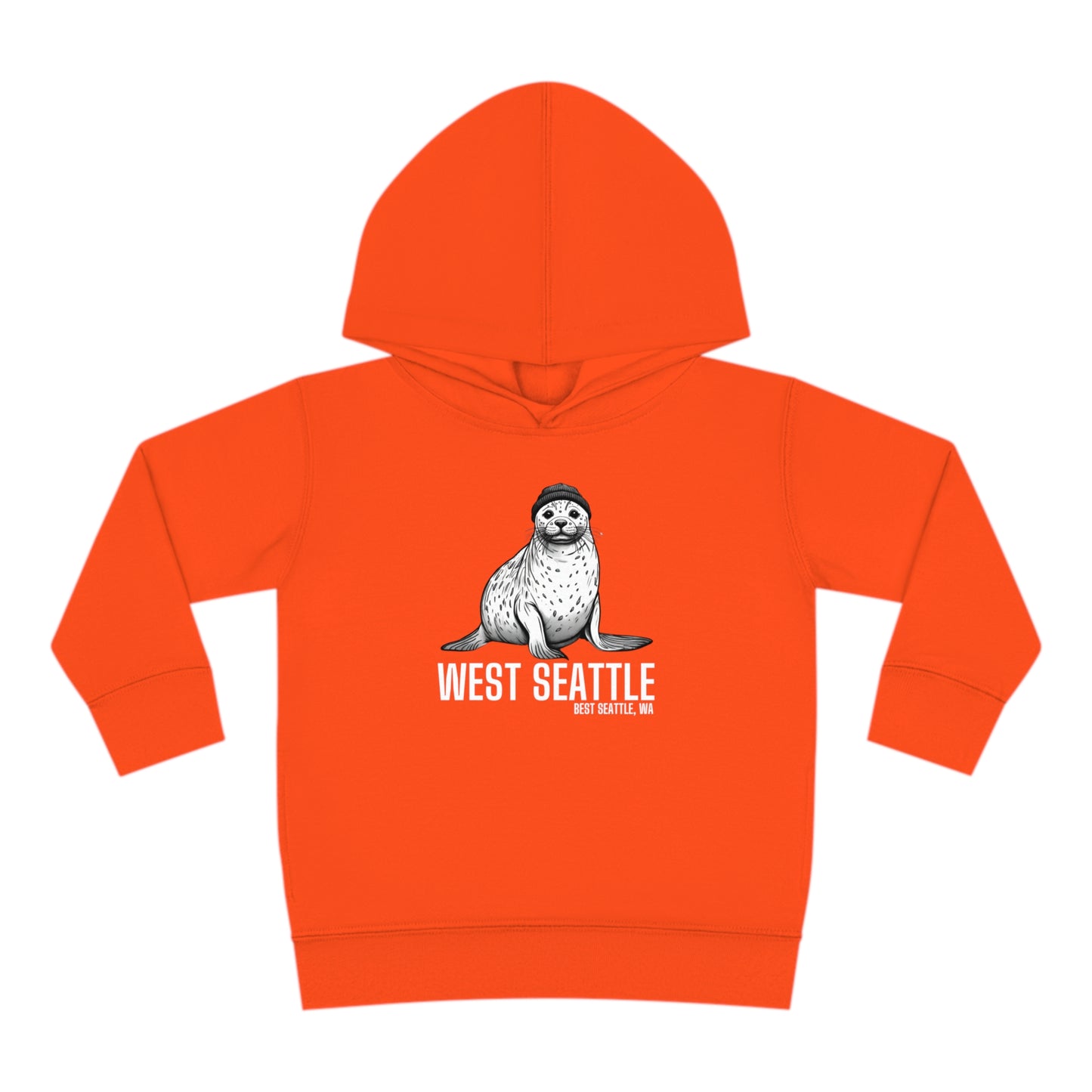 West Seattle Harbor Seal Toddler Pullover Fleece Hoodie