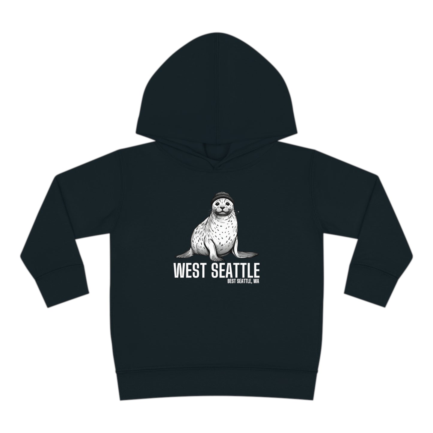 West Seattle Harbor Seal Toddler Pullover Fleece Hoodie