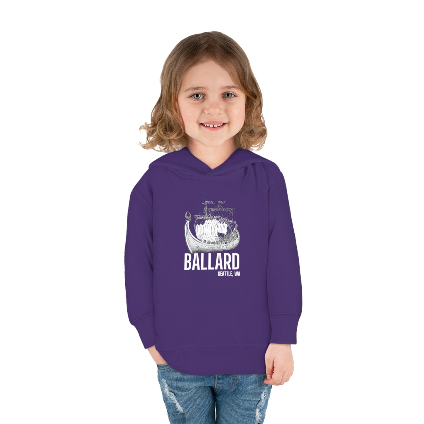 Ballard Seattle Toddler Pullover Fleece Hoodie