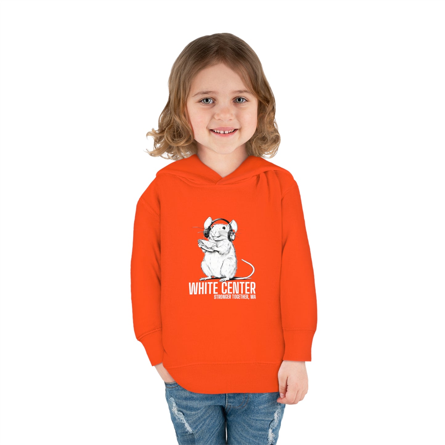 White Center, WA Toddler Pullover Fleece Hoodie