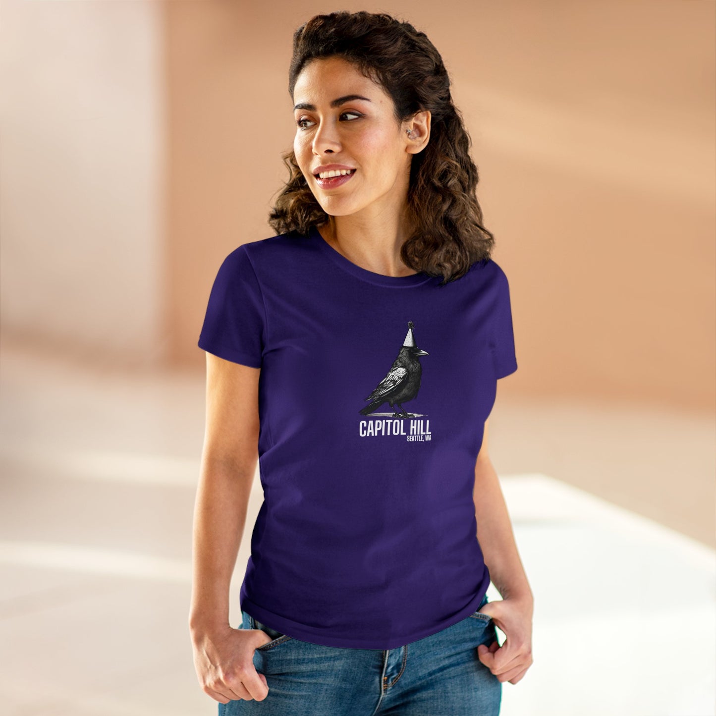 Capitol Hill Seattle Women's Midweight Cotton Tee