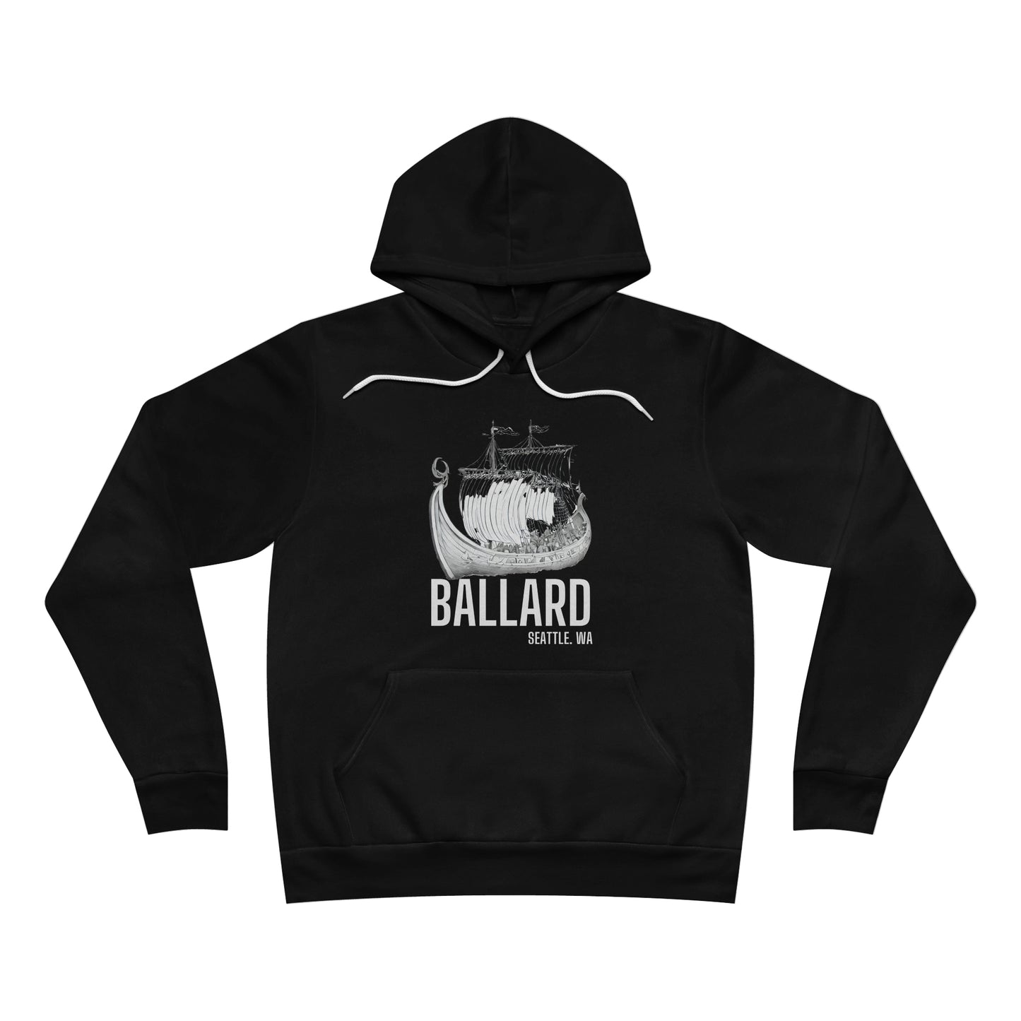 Ballard Seattle Viking Ship Pullover Hoodie